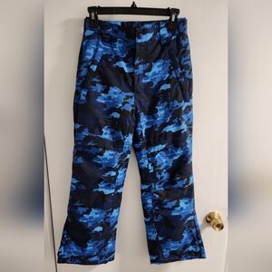 Eddie Bauer Kids Blue Camouflage Snow Pants , Size M ( 10/12)